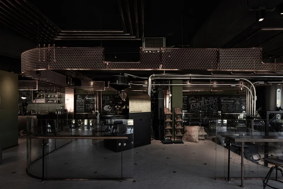 象山硬核的金属质感，让这个杭州餐饮空间设计绝了